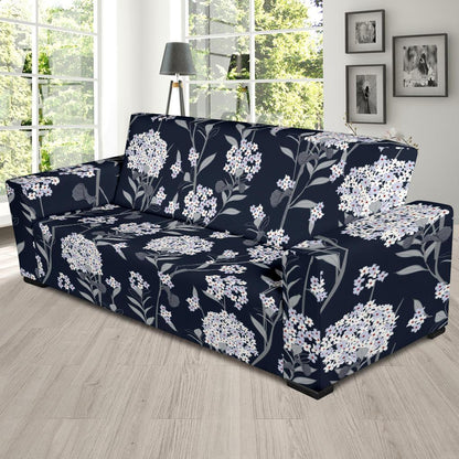 Hydrangea Pattern Print Design HD07 Sofa Slipcover-JORJUNE.COM