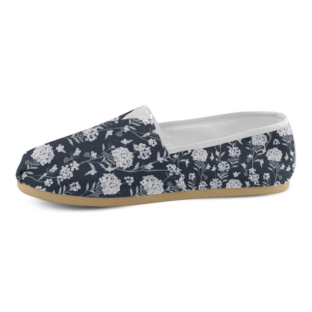 Hydrangea Pattern Print Design HD07 Women Casual Shoes-JorJune.com