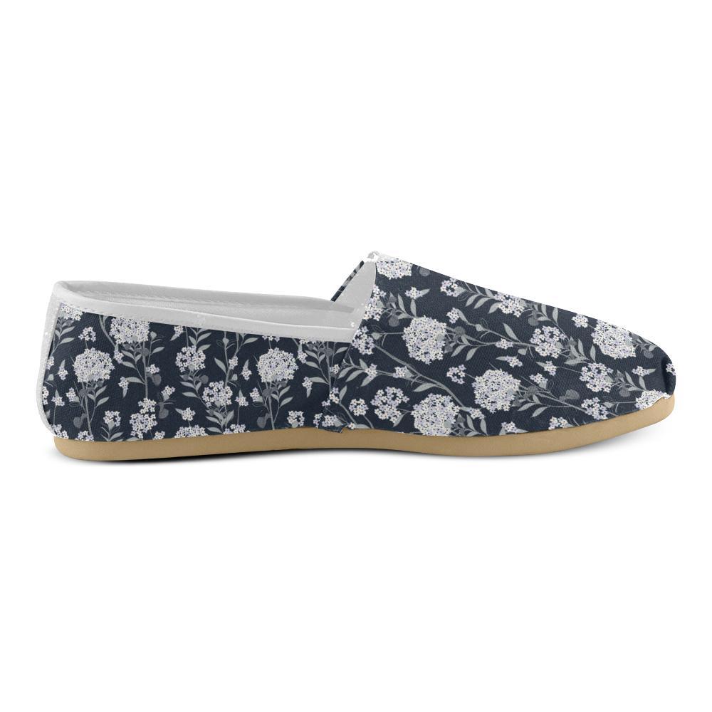 Hydrangea Pattern Print Design HD07 Women Casual Shoes-JorJune.com