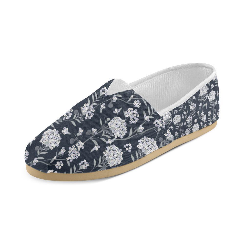 Hydrangea Pattern Print Design HD07 Women Casual Shoes-JorJune.com