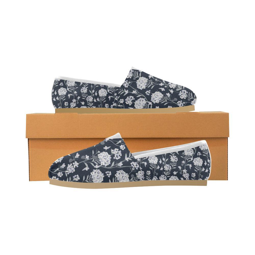 Hydrangea Pattern Print Design HD07 Women Casual Shoes-JorJune.com