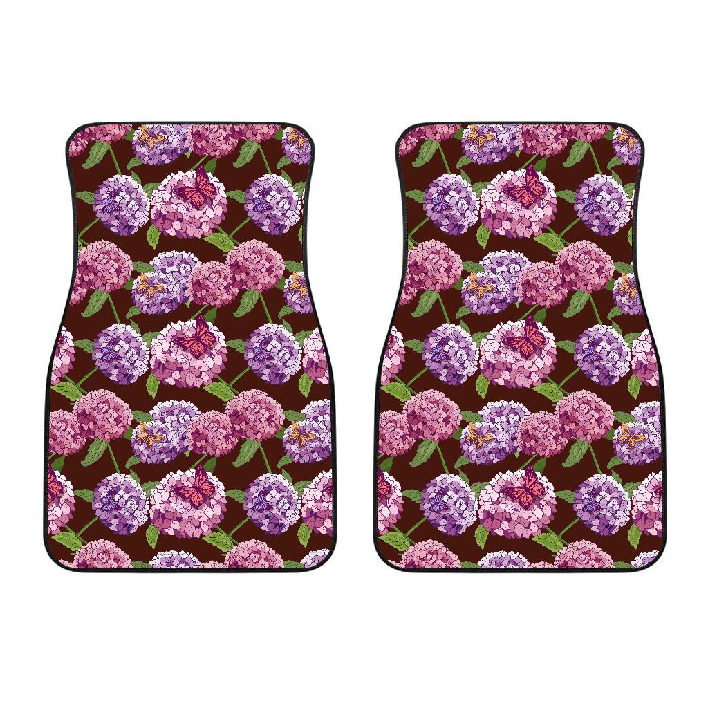 Hydrangea Pattern Print Design HD08 Car Floor Mats-JorJune