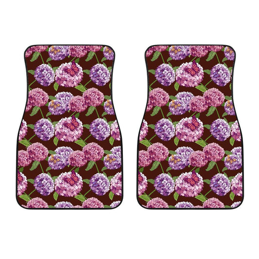 Hydrangea Pattern Print Design HD08 Car Floor Mats-JorJune