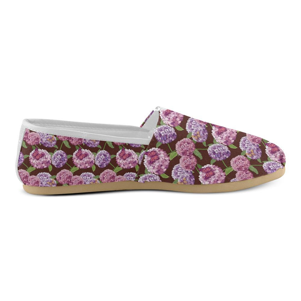 Hydrangea Pattern Print Design HD08 Women Casual Shoes-JorJune.com