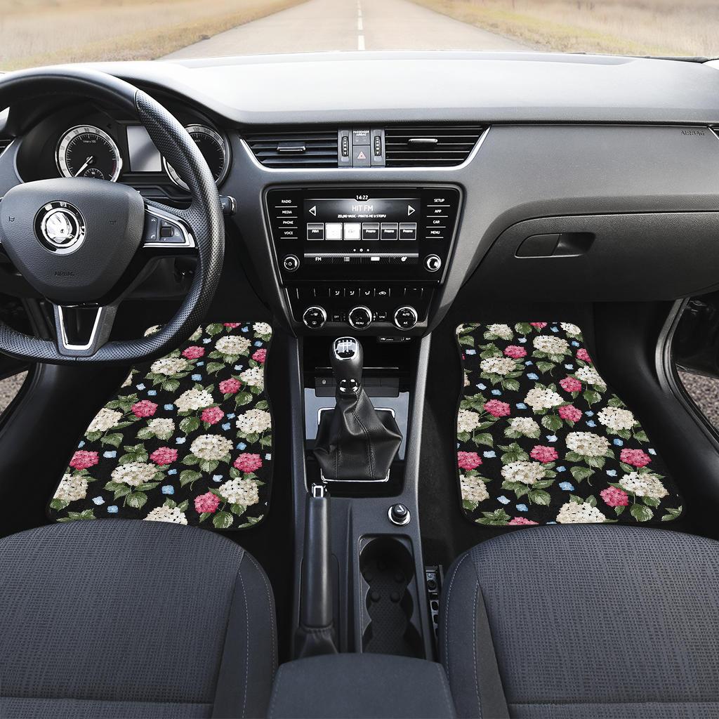 Hydrangea Pattern Print Design HD09 Car Floor Mats-JorJune