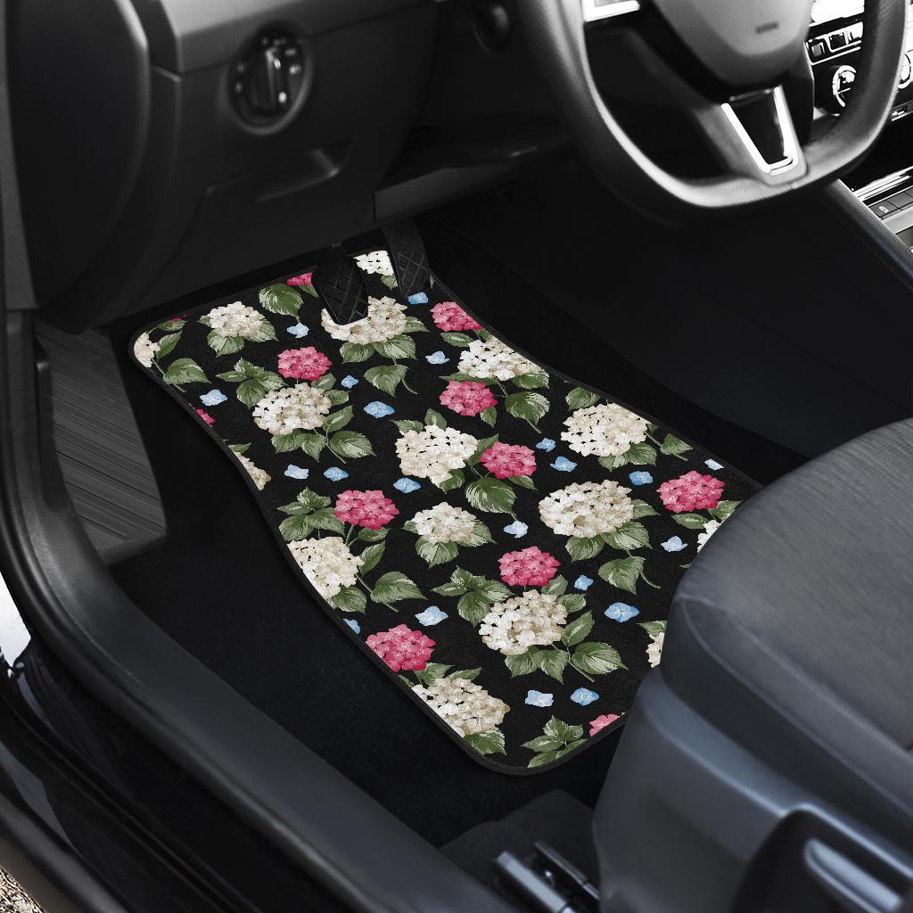 Hydrangea Pattern Print Design HD09 Car Floor Mats-JorJune