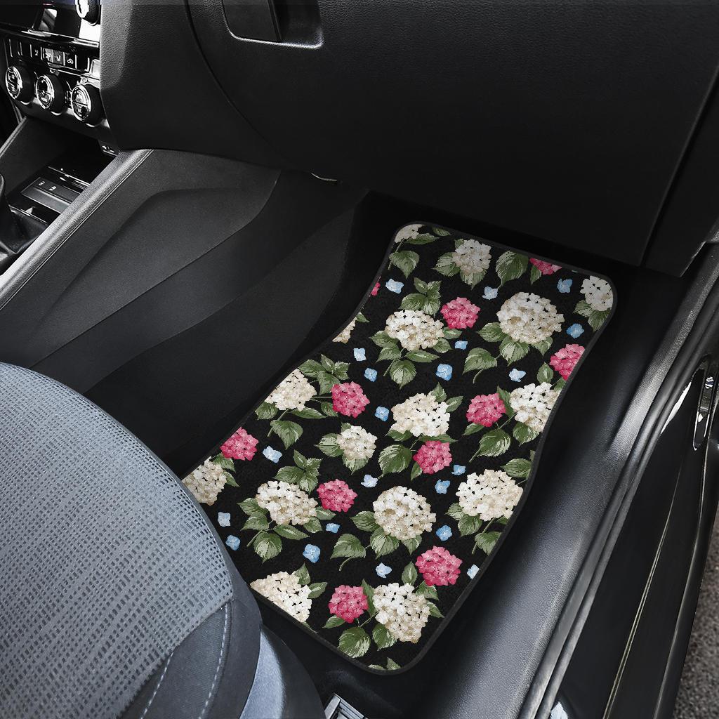 Hydrangea Pattern Print Design HD09 Car Floor Mats-JorJune