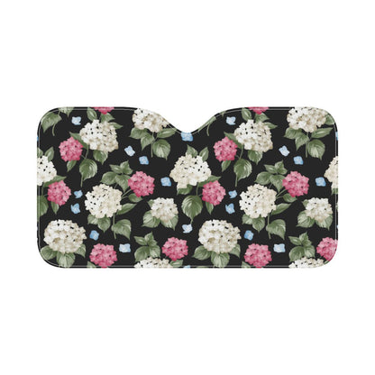 Hydrangea Pattern Print Design HD09 Car Sun Shade-JorJune