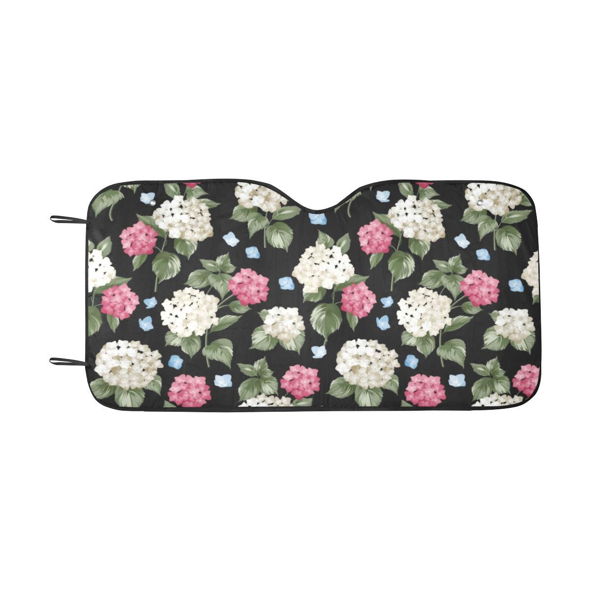 Hydrangea Pattern Print Design HD09 Car Sun Shade-JorJune