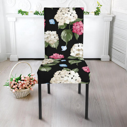 Hydrangea Pattern Print Design HD09 Dining Chair Slipcover-JORJUNE.COM