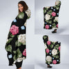 Hydrangea Pattern Print Design HD09 Hooded Blanket-JORJUNE.COM