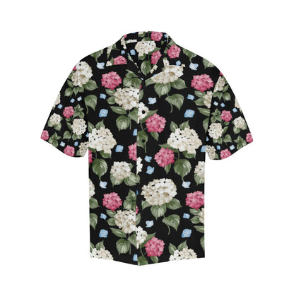 Hydrangea Pattern Print Design HD09 Men Hawaiian Shirt-JorJune