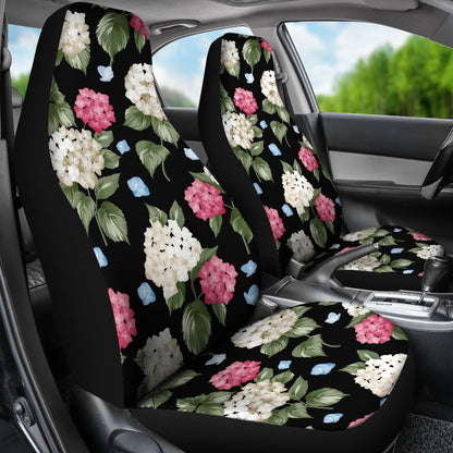 Hydrangea Pattern Print Design HD09 Universal Fit Car Seat Covers-JorJune