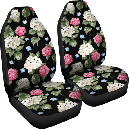 Hydrangea Pattern Print Design HD09 Universal Fit Car Seat Covers-JorJune