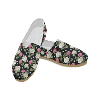 Hydrangea Pattern Print Design HD09 Women Casual Shoes-JorJune.com