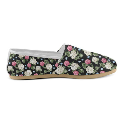 Hydrangea Pattern Print Design HD09 Women Casual Shoes-JorJune.com
