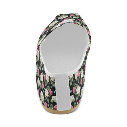 Hydrangea Pattern Print Design HD09 Women Casual Shoes-JorJune.com