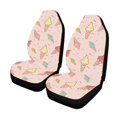 Ice Cream Pattern Print Design 02 Car Seat Covers (Set of 2)-JORJUNE.COM