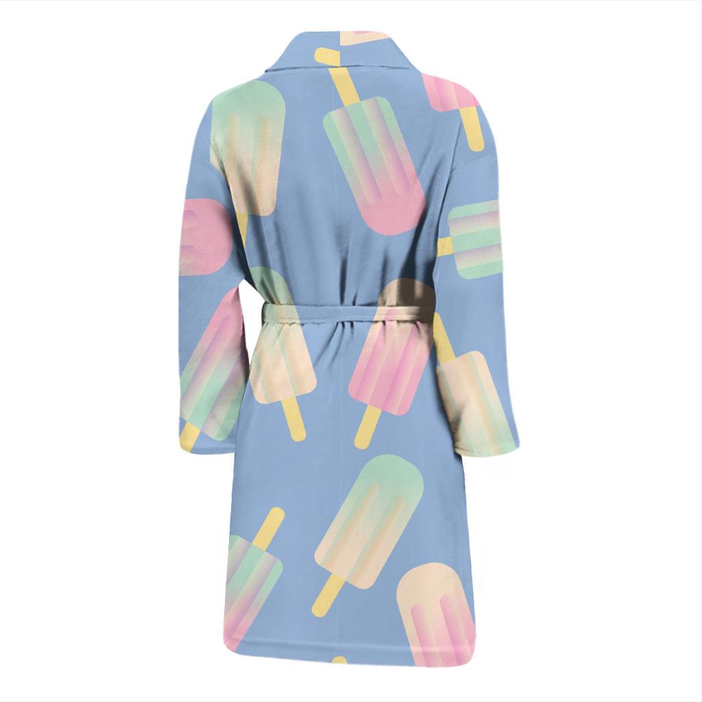 Ice Cream Pattern Print Design 05 Men Bathrobe-JORJUNE.COM