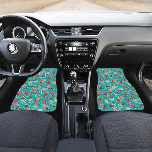 Ice Cream Pattern Print Design IC01 Car Floor Mats-JorJune