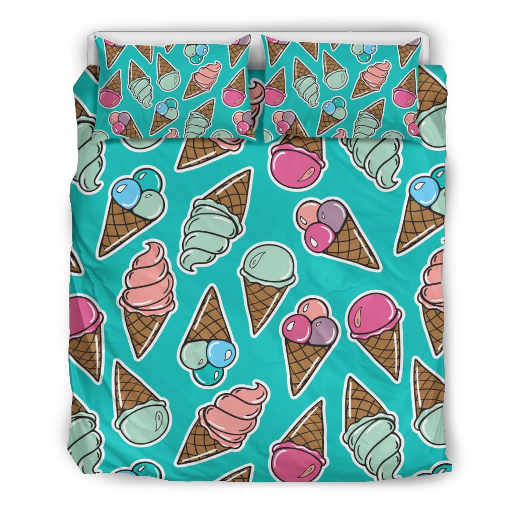 Ice Cream Pattern Print Design IC01 Duvet Cover Bedding Set-JORJUNE.COM