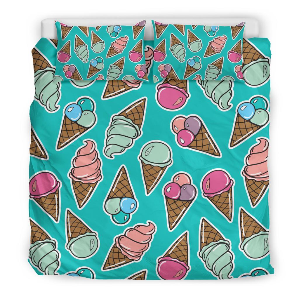 Ice Cream Pattern Print Design IC01 Duvet Cover Bedding Set-JORJUNE.COM