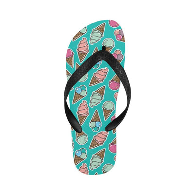 Ice Cream Pattern Print Design IC01 Flip Flops-JorJune