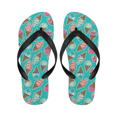 Ice Cream Pattern Print Design IC01 Flip Flops-JorJune