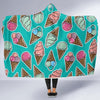 Ice Cream Pattern Print Design IC01 Hooded Blanket-JORJUNE.COM