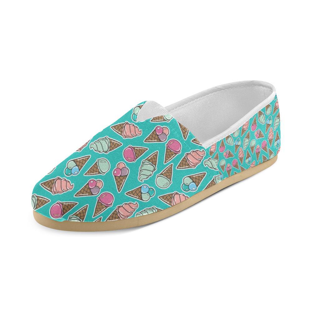 Ice Cream Pattern Print Design IC01 Women Casual Shoes-JorJune.com