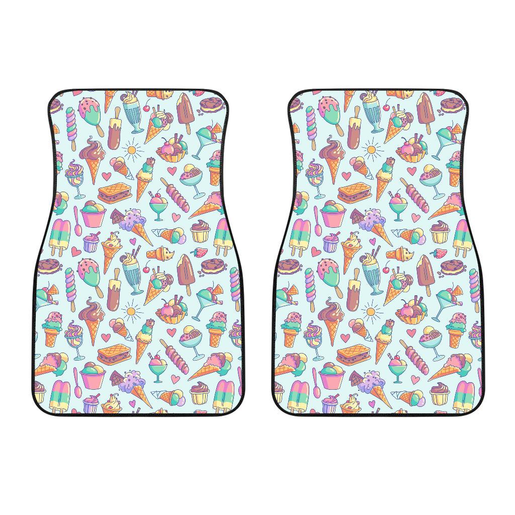 Ice Cream Pattern Print Design IC02 Car Floor Mats-JorJune