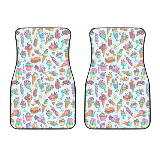 Ice Cream Pattern Print Design IC02 Car Floor Mats-JorJune