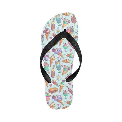 Ice Cream Pattern Print Design IC02 Flip Flops-JorJune