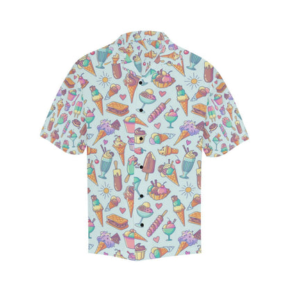 Ice Cream Pattern Print Design IC02 Men Hawaiian Shirt-JorJune