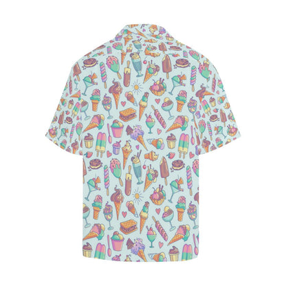 Ice Cream Pattern Print Design IC02 Men Hawaiian Shirt-JorJune