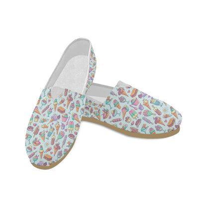 Ice Cream Pattern Print Design IC02 Women Casual Shoes-JorJune.com