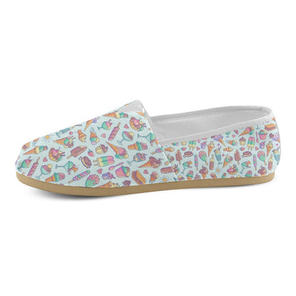 Ice Cream Pattern Print Design IC02 Women Casual Shoes-JorJune.com
