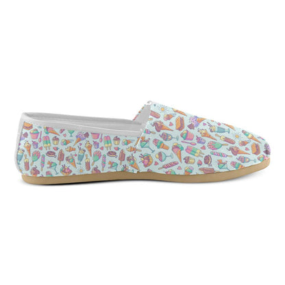 Ice Cream Pattern Print Design IC02 Women Casual Shoes-JorJune.com