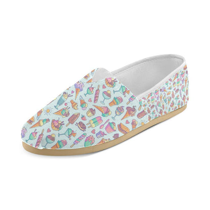 Ice Cream Pattern Print Design IC02 Women Casual Shoes-JorJune.com