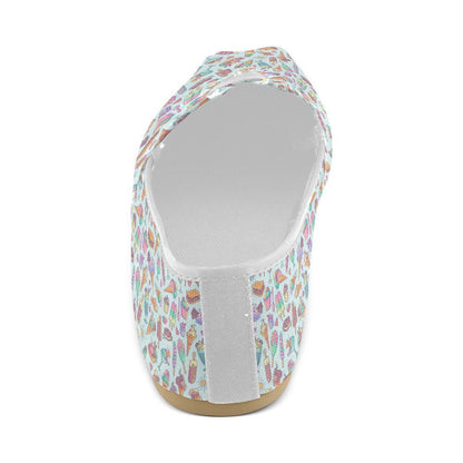 Ice Cream Pattern Print Design IC02 Women Casual Shoes-JorJune.com