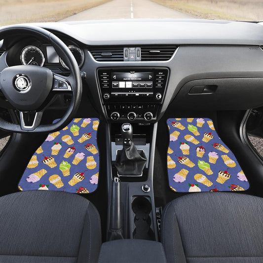 Ice Cream Pattern Print Design IC03 Car Floor Mats-JorJune