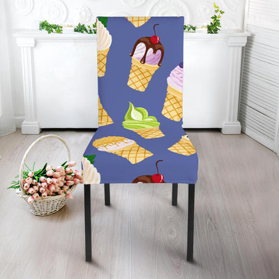 Ice Cream Pattern Print Design IC03 Dining Chair Slipcover-JORJUNE.COM