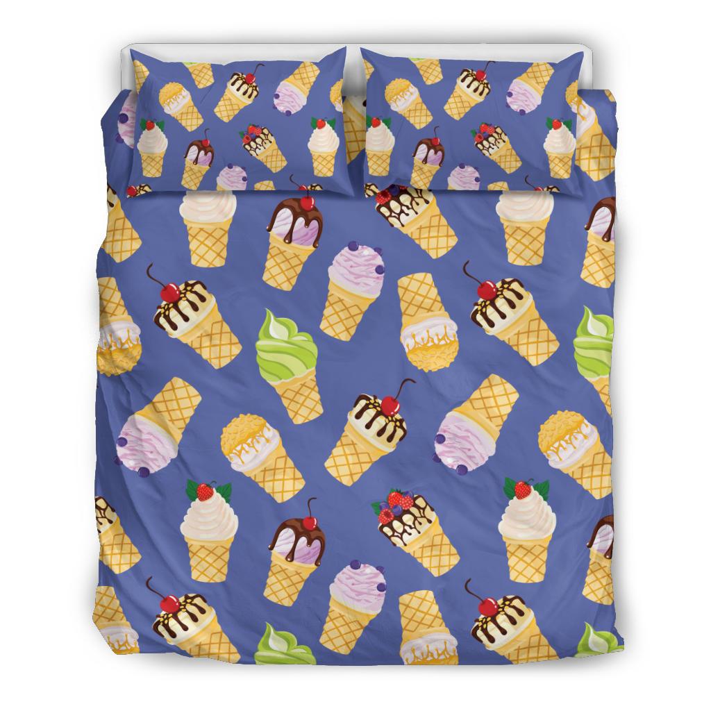 Ice Cream Pattern Print Design IC03 Duvet Cover Bedding Set-JORJUNE.COM