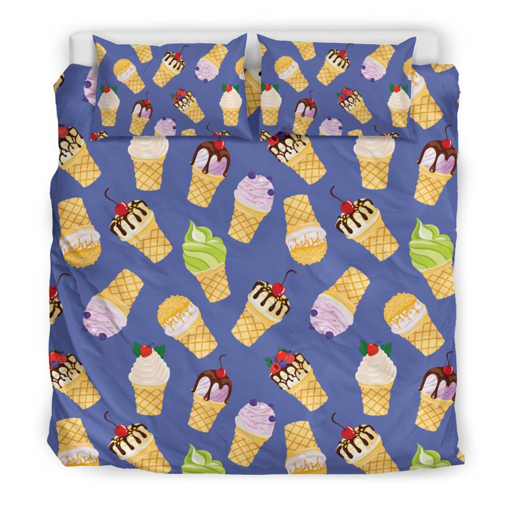 Ice Cream Pattern Print Design IC03 Duvet Cover Bedding Set-JORJUNE.COM
