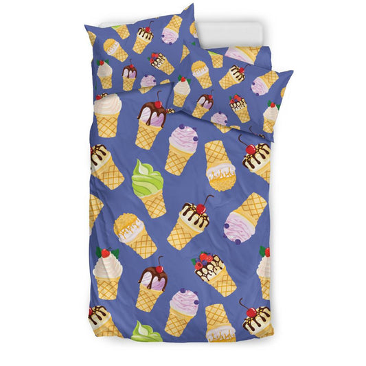 Ice Cream Pattern Print Design IC03 Duvet Cover Bedding Set-JORJUNE.COM