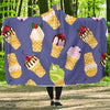 Ice Cream Pattern Print Design IC03 Hooded Blanket-JORJUNE.COM