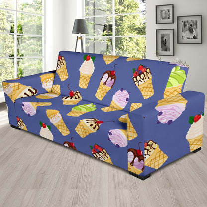 Ice Cream Pattern Print Design IC03 Sofa Slipcover-JORJUNE.COM
