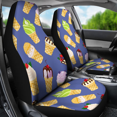 Ice Cream Pattern Print Design IC03 Universal Fit Car Seat Covers-JorJune