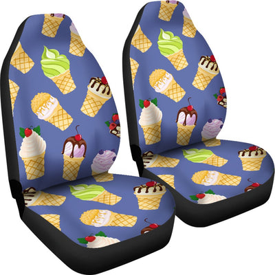 Ice Cream Pattern Print Design IC03 Universal Fit Car Seat Covers-JorJune