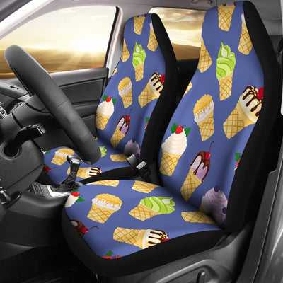 Ice Cream Pattern Print Design IC03 Universal Fit Car Seat Covers-JorJune